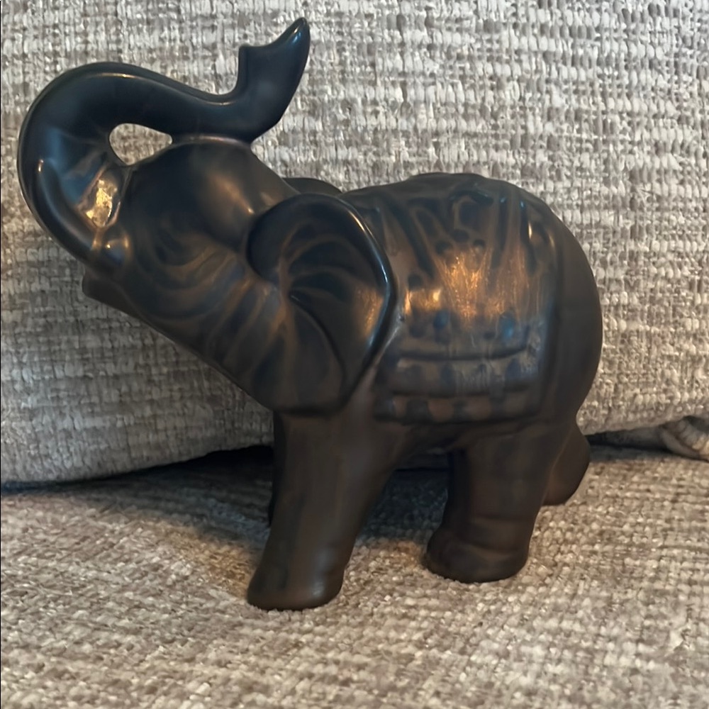 Majestic Bronze Elephant Sculpture Art Piece